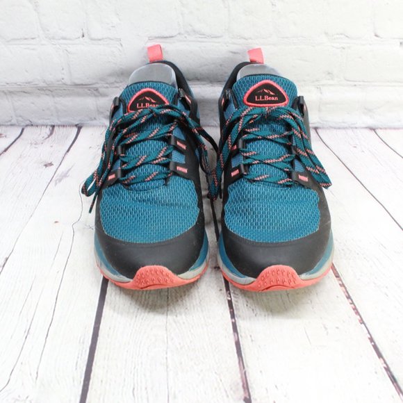 LL BEAN Blue Green Hiking Shoes Mesh Trail Lightweight Sneaker Size 9.5 M - Picture 5 of 10